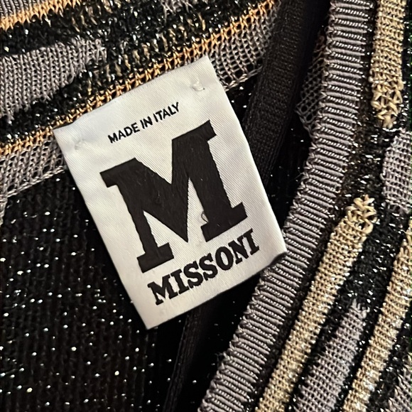 M Missoni Sleeveless Lurex Knit Shift Dress Sz 6 - Picture 2 of 9